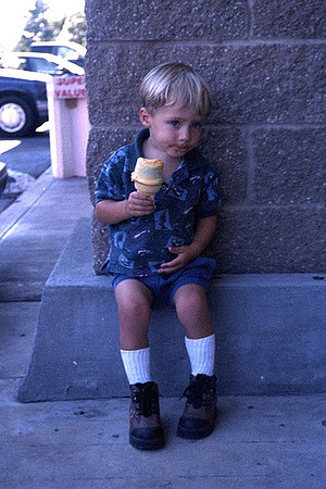 the start of our 1st day of school ice cream TRADITION!