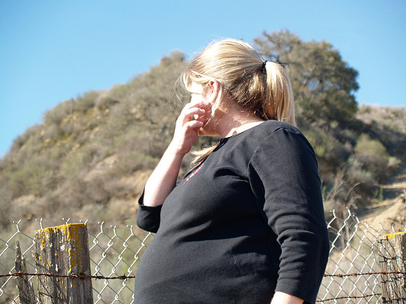 Mama pregnant with Calleigh